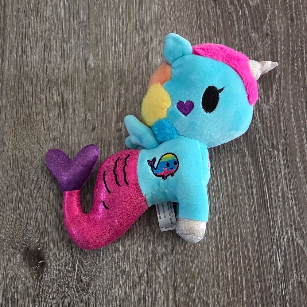 Tokidoki Aquamarina Mermicorno 7.5-inch plush.